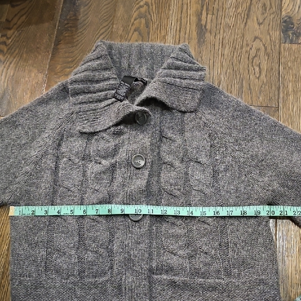 VINTAGE Charcoal Knit Sweater - Picture 5 of 6